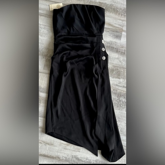 Ramy Brook Carmen Metallic Strapless Dress Size 4 MSRP $525 - Picture 5 of 6